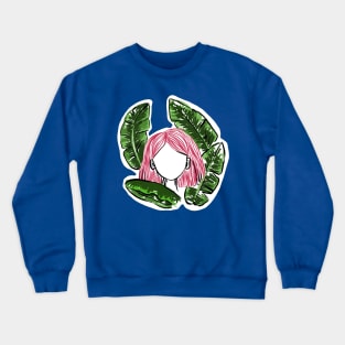 The Girl Living in the Leaves Crewneck Sweatshirt